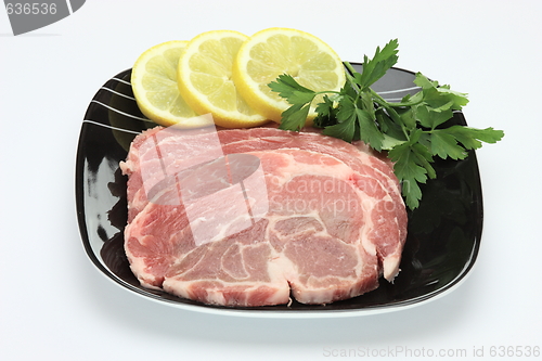 Image of Pieces of fresh raw meat