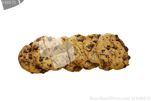 Image of Some cookies isolated on a white background