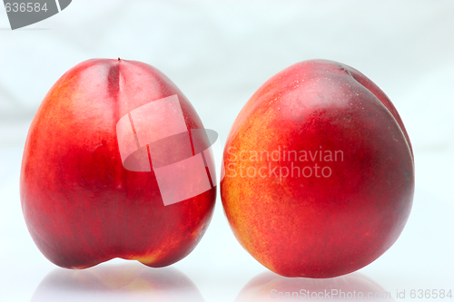 Image of peach isolated on white background