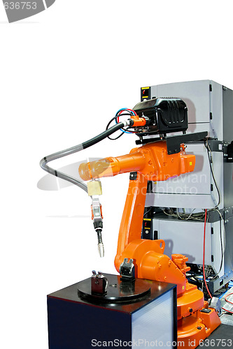 Image of Orange robotic arm