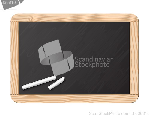 Image of Blackboard and chalk