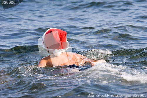 Image of santa baby on vacation