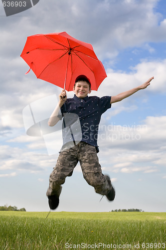 Image of boy in sky