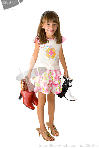 Image of The girl and footwear