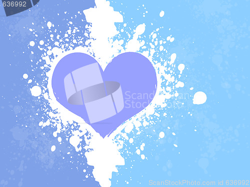 Image of Grunge Heart Background