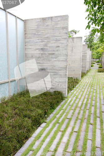 Image of Modern zen garden area