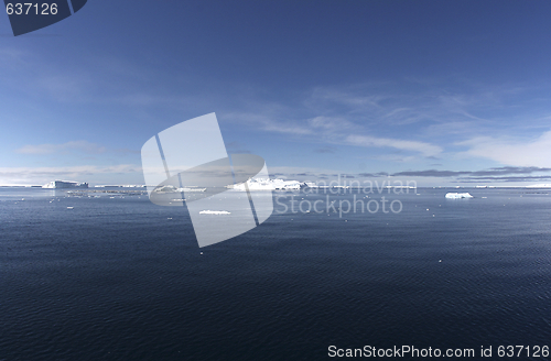 Image of Icebergs on Antarctica