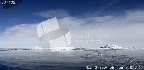 Image of Icebergs on Antarctica