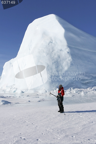Image of Moutaineer on Antarctica
