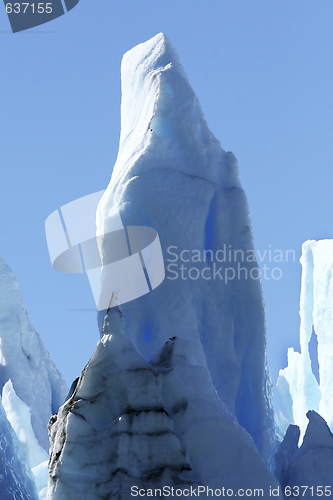 Image of Detail of a large glacier in Sermilik Fjord, Greenland