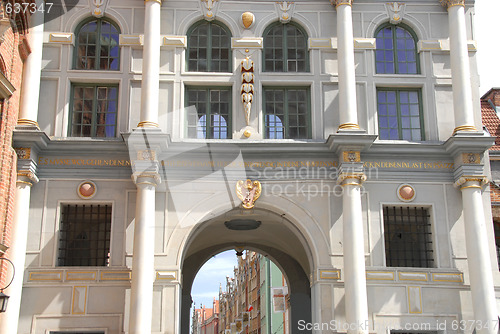 Image of Golden Gate in Old Town, Gdansk Poland