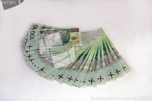 Image of money on the white background