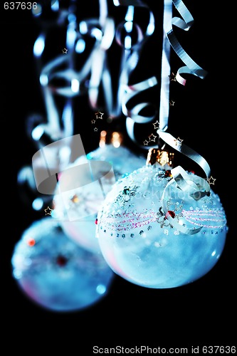 Image of christmas blue balls