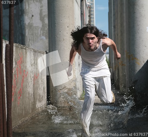 Image of running on water