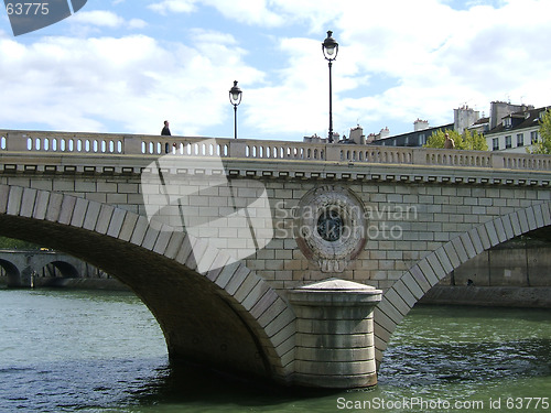 Image of Bridge under the Seine in Paris