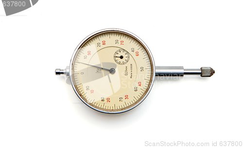 Image of Vintage medical manometer isolated 