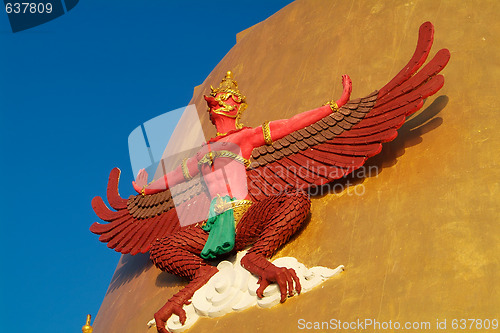 Image of Garuda at temple in Thailand