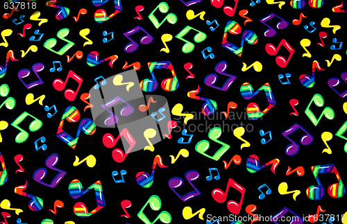 Image of Musical Table Cloth Background