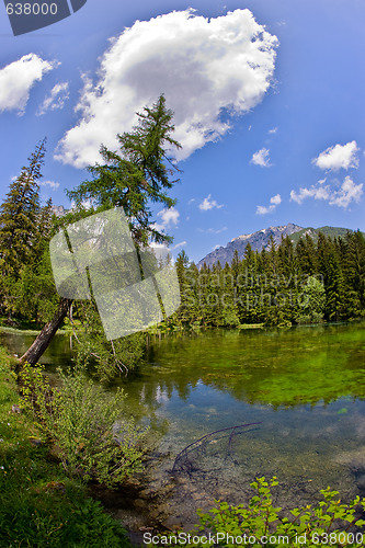 Image of Small lake in the mountains