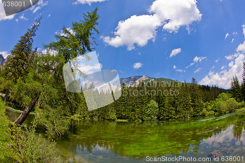 Image of Small lake in the mountains