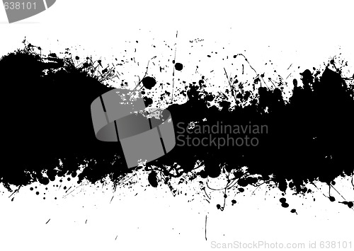 Image of ink splat band black