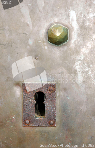 Image of Key hole of an old door