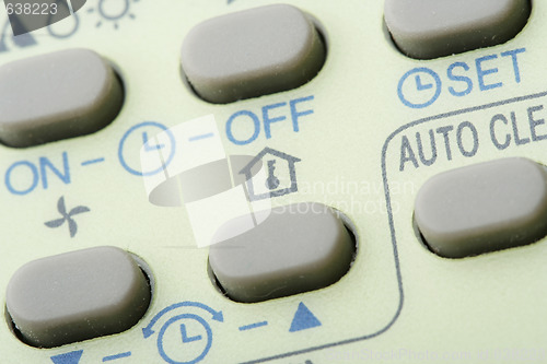 Image of Remote buttons.