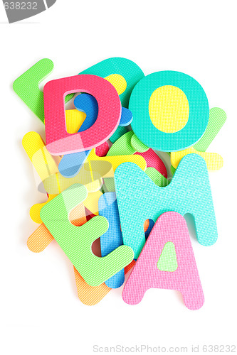 Image of colorful letters