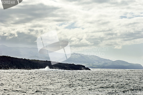 Image of Volcanic coastline in  Azores