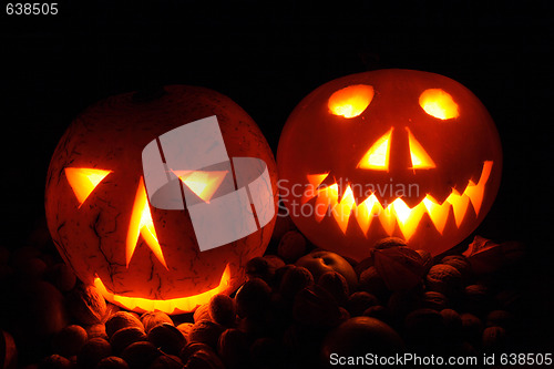 Image of halloween pumpkins