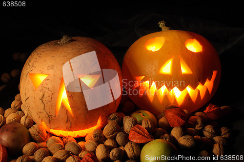Image of halloween pumpkins