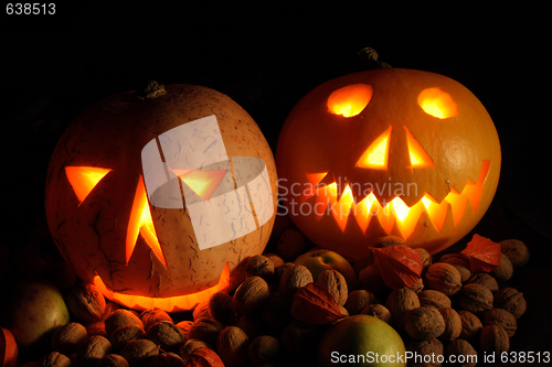 Image of halloween pumpkins