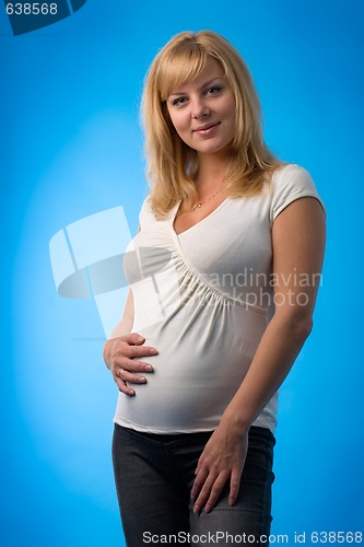 Image of portrait of a pregnant woman