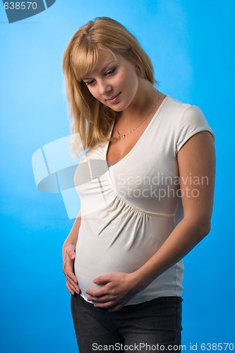 Image of portrait of a pregnant woman