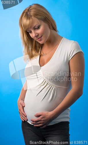 Image of portrait of a pregnant woman