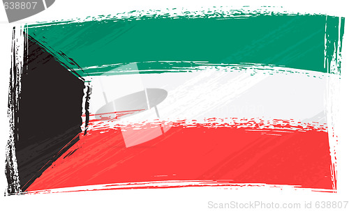 Image of Grunge Kuwait flag