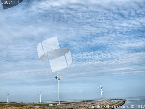 Image of wind turbines landcape