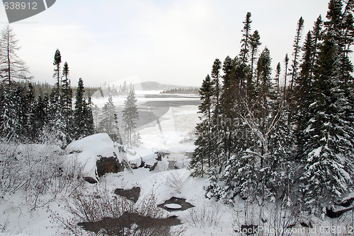 Image of Frozen river