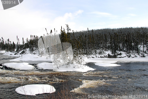 Image of Frozen river