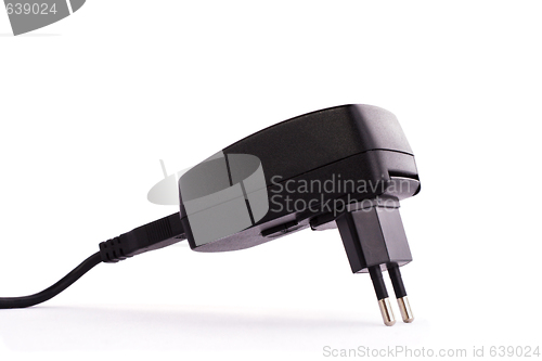 Image of Electrical plug on white background