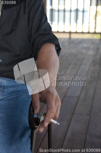 Image of Hand Holding Cigarette