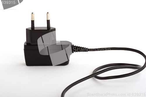 Image of Electrical plug on white background