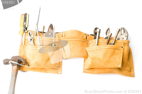 Image of suede leather tool belt  