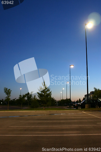 Image of Sunrise in a Business Parking Lot