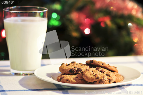 Image of Milk and cookies for Santa