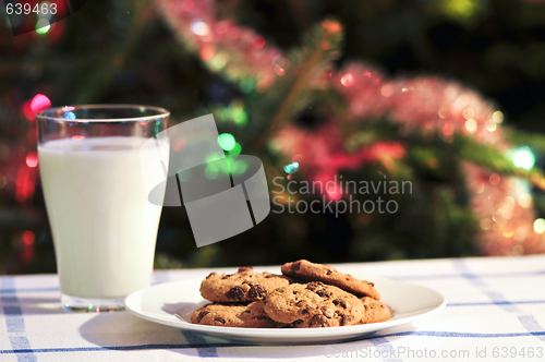 Image of Milk and cookies for Santa