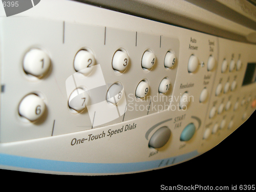 Image of Officejet printer buttons