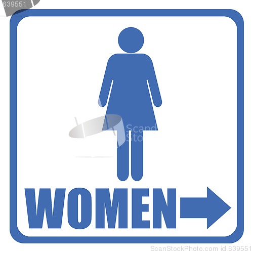 Image of toilet sign - women