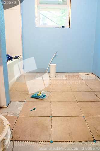 Image of Blue Bathroom