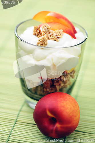 Image of yogurt with muesli and fruit